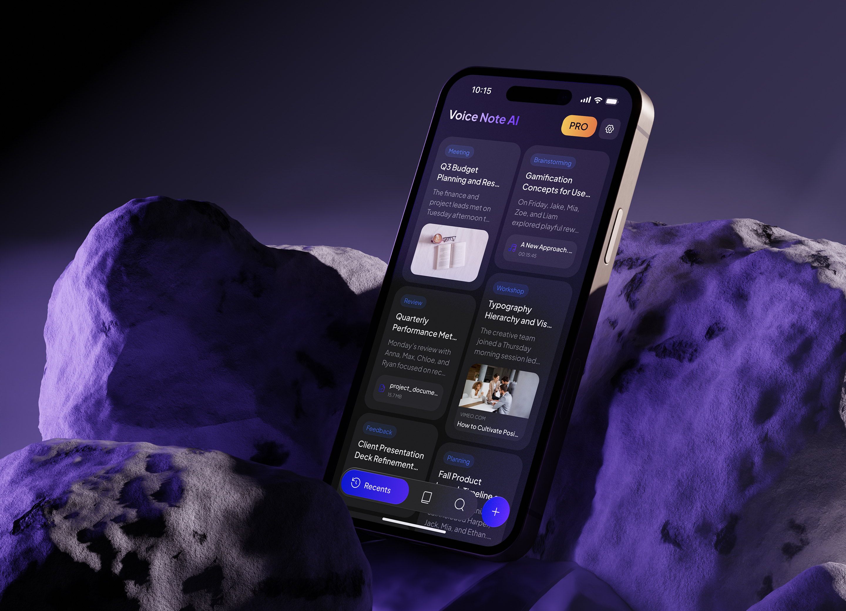 Voice Note AI – iOS Mobile